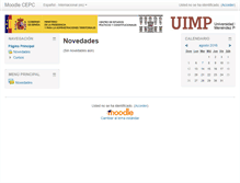 Tablet Screenshot of moodle.cepc.es